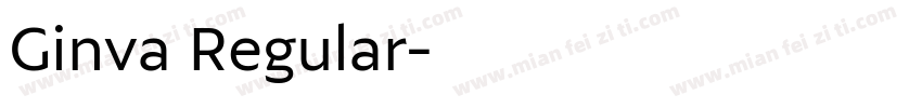 Ginva Regular字体转换